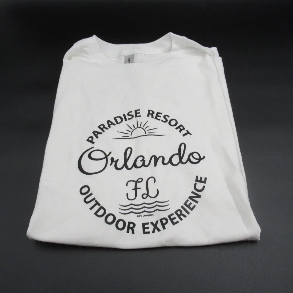 Orlando Florida Paradise Resort Outdoor Experience‎ T-Shirt Men's White Size XL